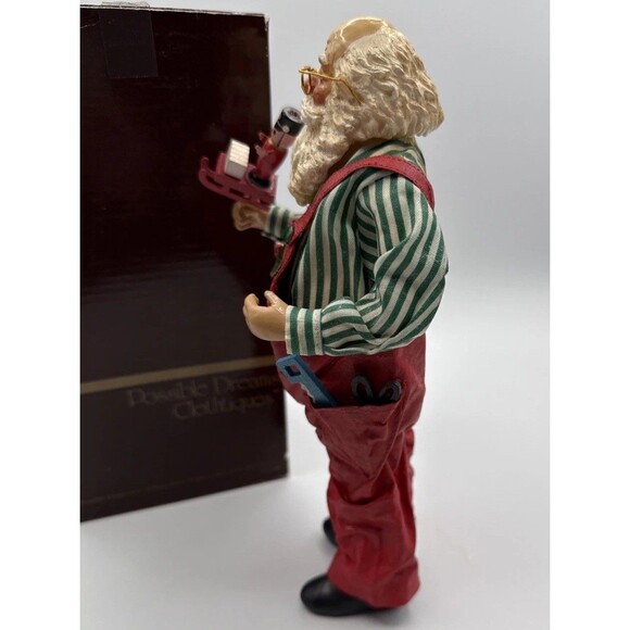 Vtg 1987 Possible Dreams Clothtique Santa Carpenter 713033 Christmas Figurine - Picture 6 of 15